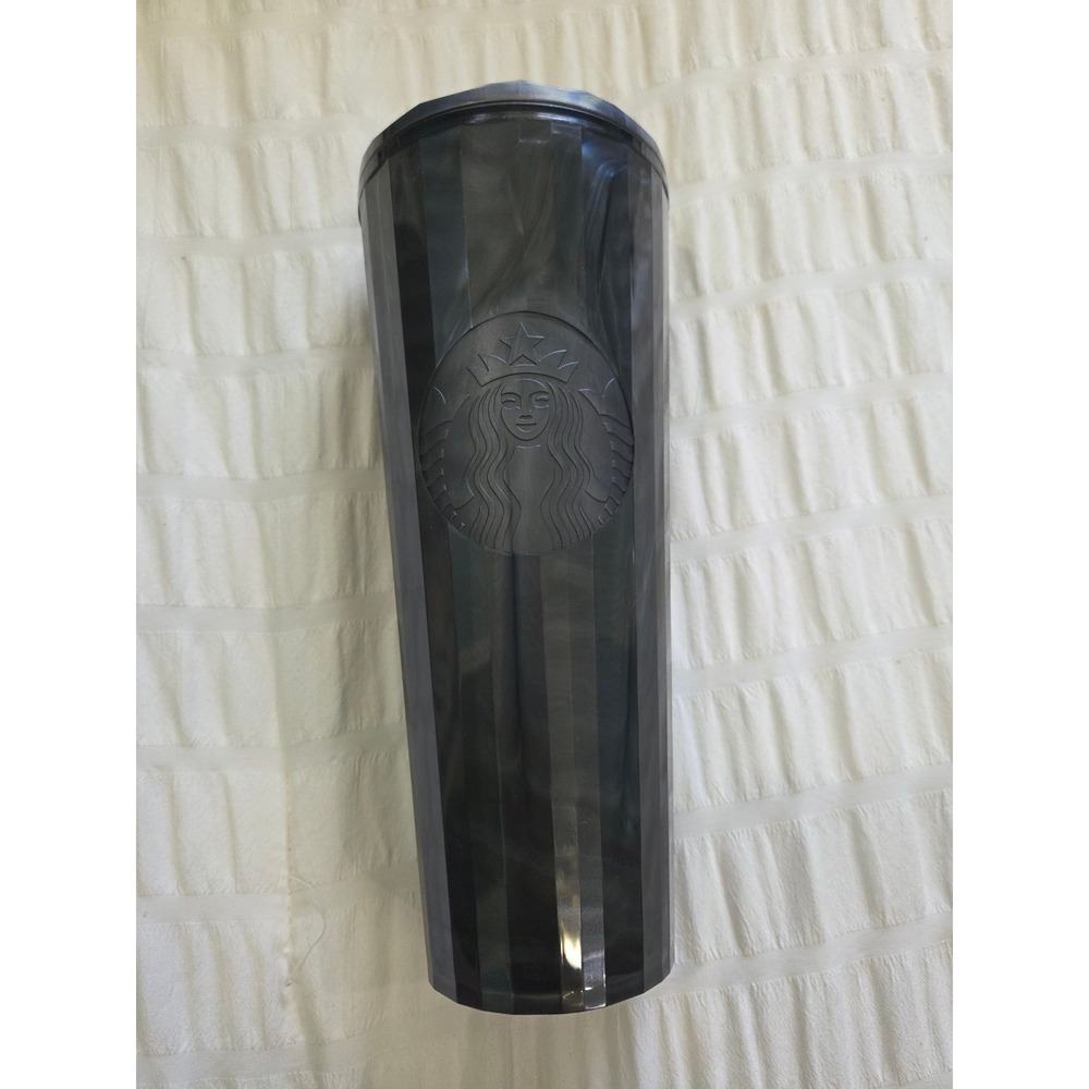Starbucks Smoky Grey Marble Faceted Venti Cold Cup Tumbler 24oz 011161876